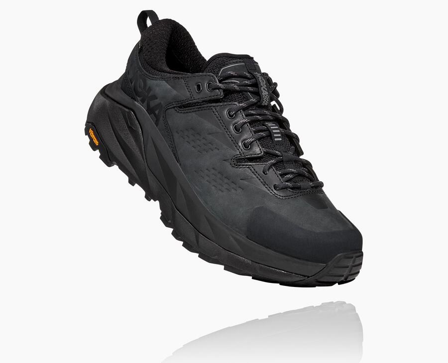 Zapatillas Trail Hoka One One Hombre - Kaha Bajas Gore-Tex - Negras - EQW709813